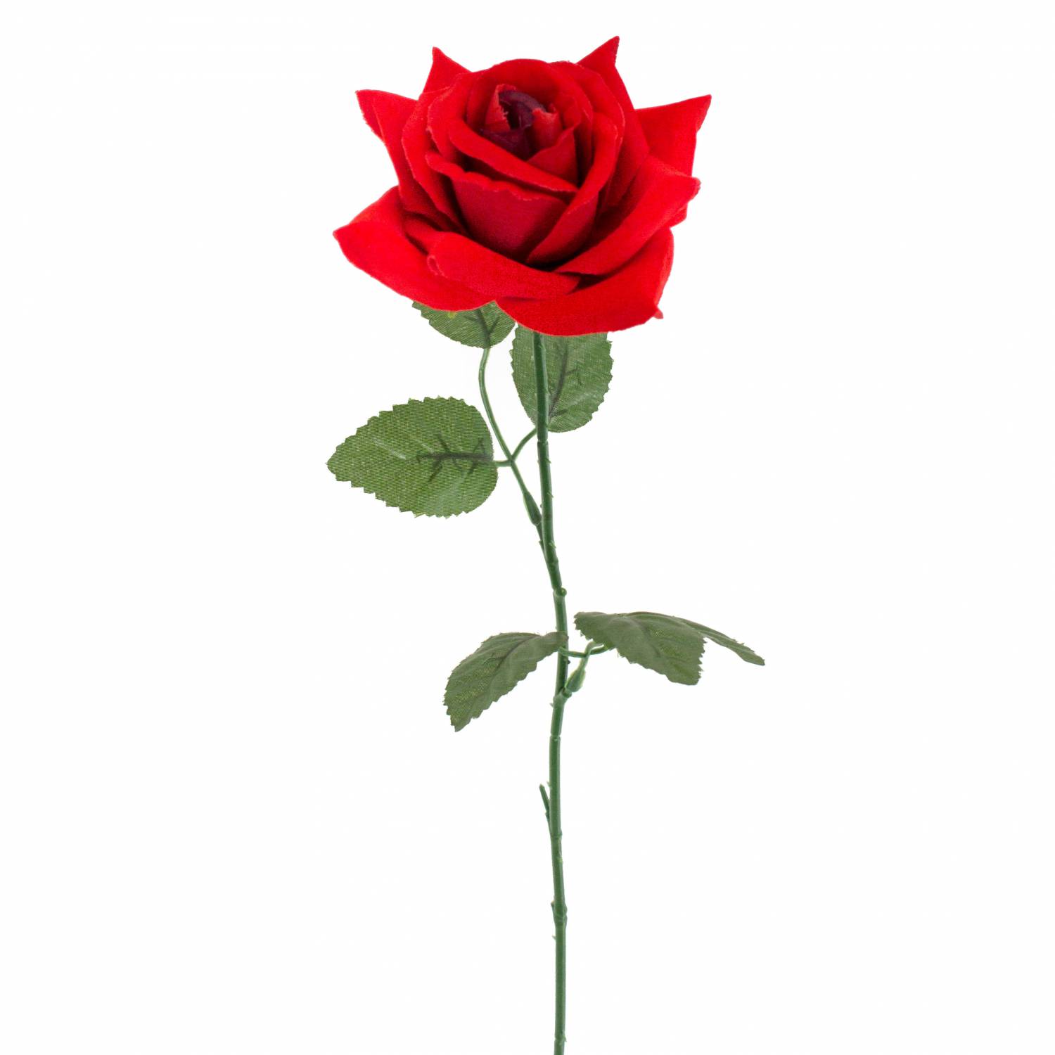 Средняя цена одной розы. Искусственные цветы красные. Один цветок.